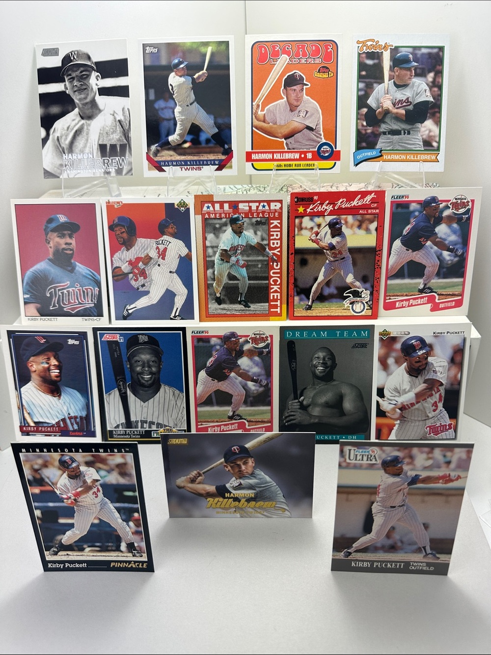 Harmon Killebrew & Kirby Puckett Twins lot of 17